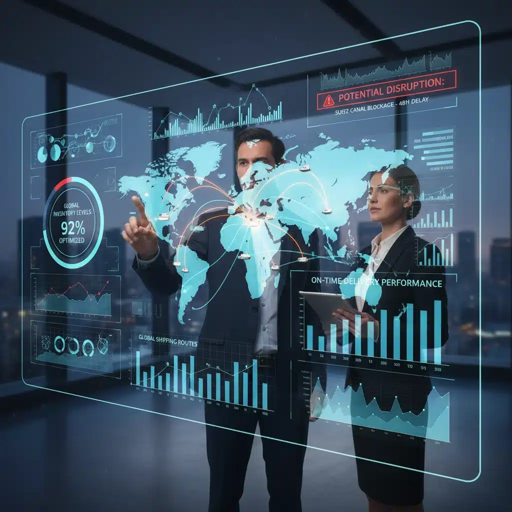 Real-time supply chain analytics dashboard with data-driven insights